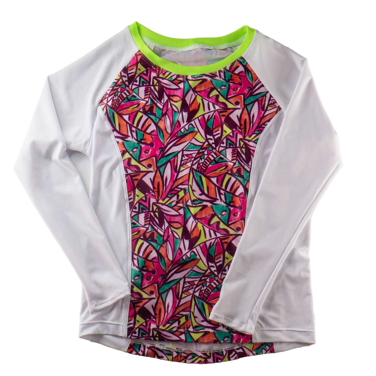 Moxie Tee Jersey High Visibility Fifi with colorful design and long sleeves.