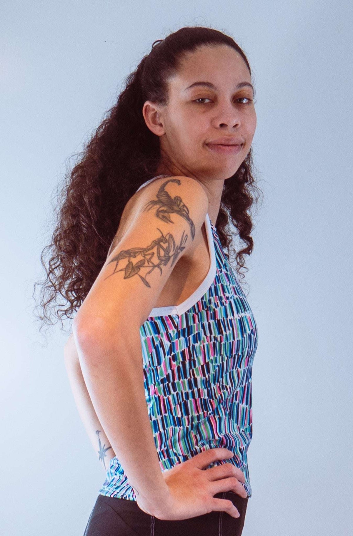 Ladies Sleeveless Jersey with 2 back pockets