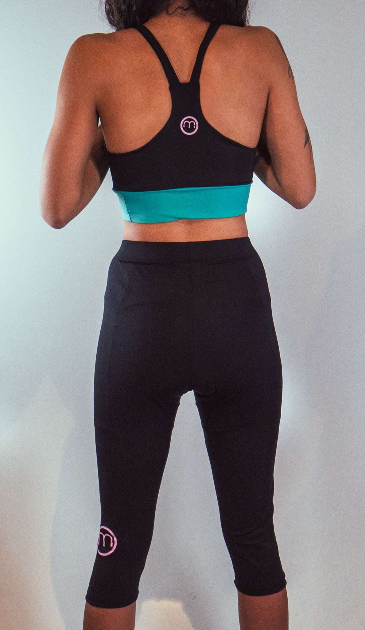 black women's cycling knickers back view