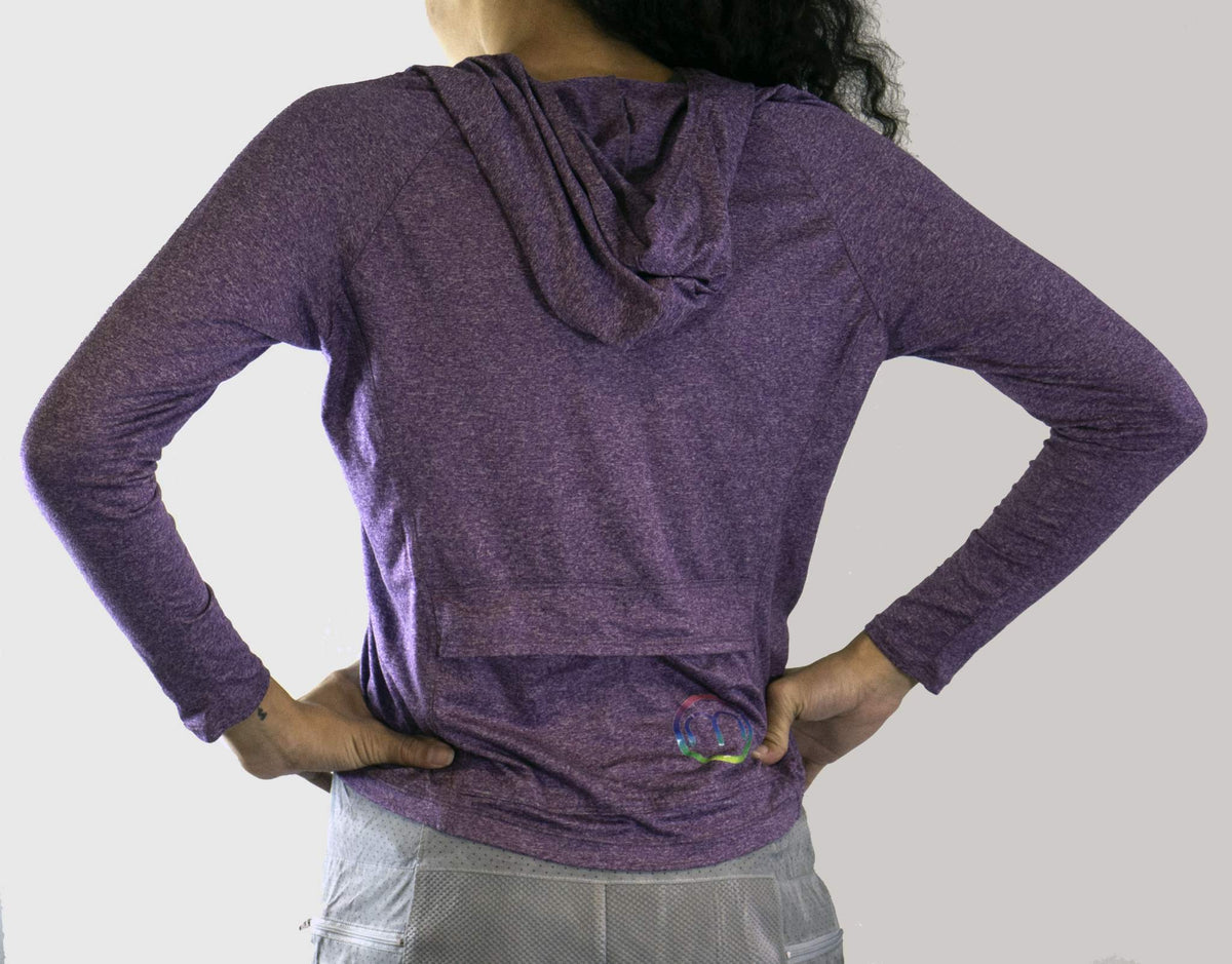 cycling hoodie with 2 back pockets