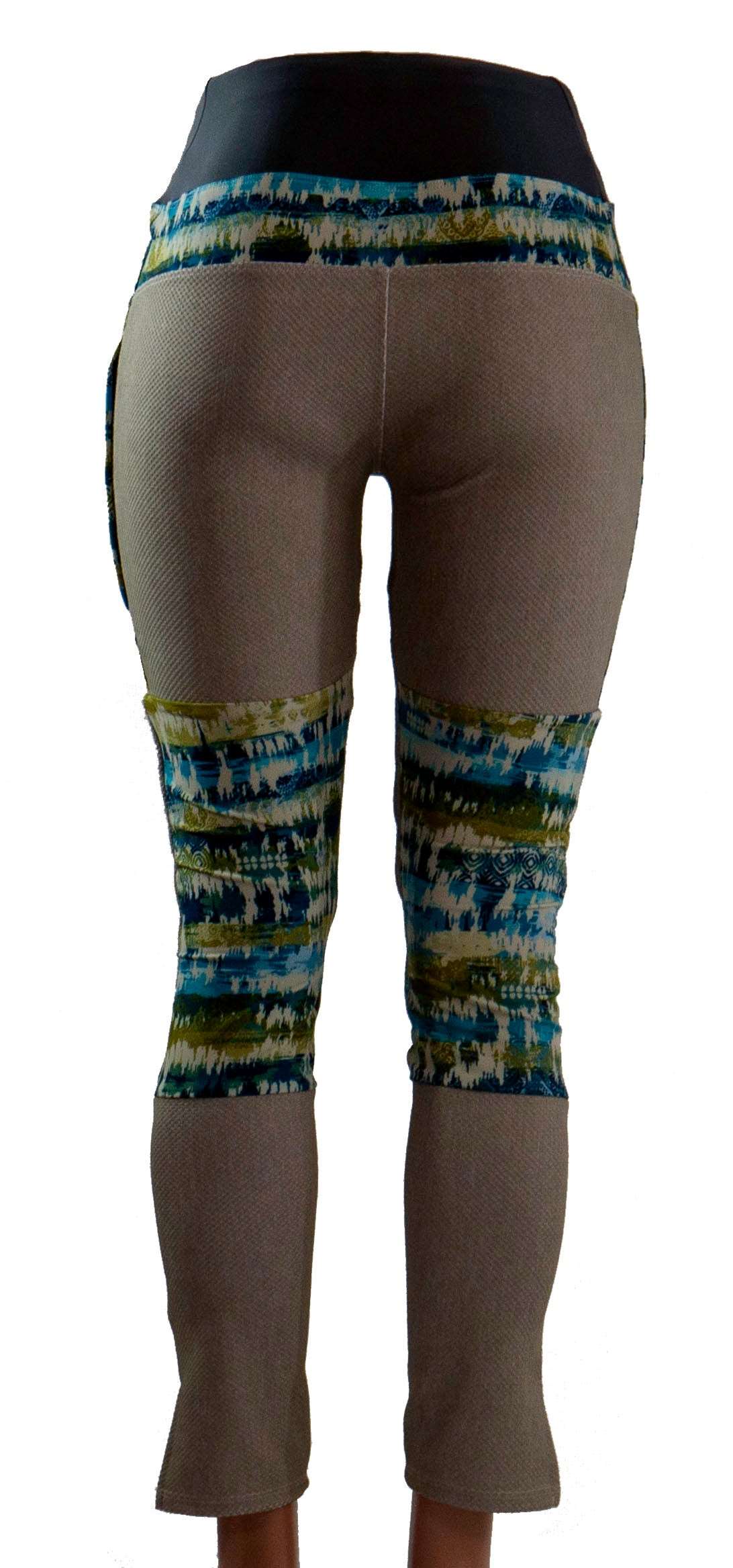 Mountain Bike Pants Boho for Women with Colorful Print and Removable G-Form Pads.
