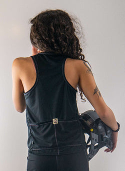 Trail Blazer Mountain Bike Top with breathable fabric and back pockets.