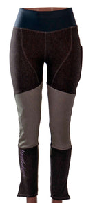 Mountain Bike Pants Denim Mix for Women with Durable Stretch Fabric and Removable G-Form Pads