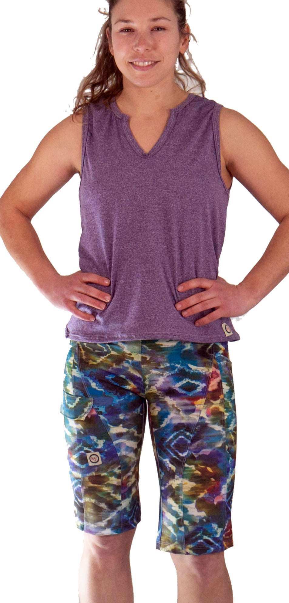 Women's mountain bike shorts, Mountain Short - Groove, with elastic waistband and versatile pockets, designed for comfort and performance.