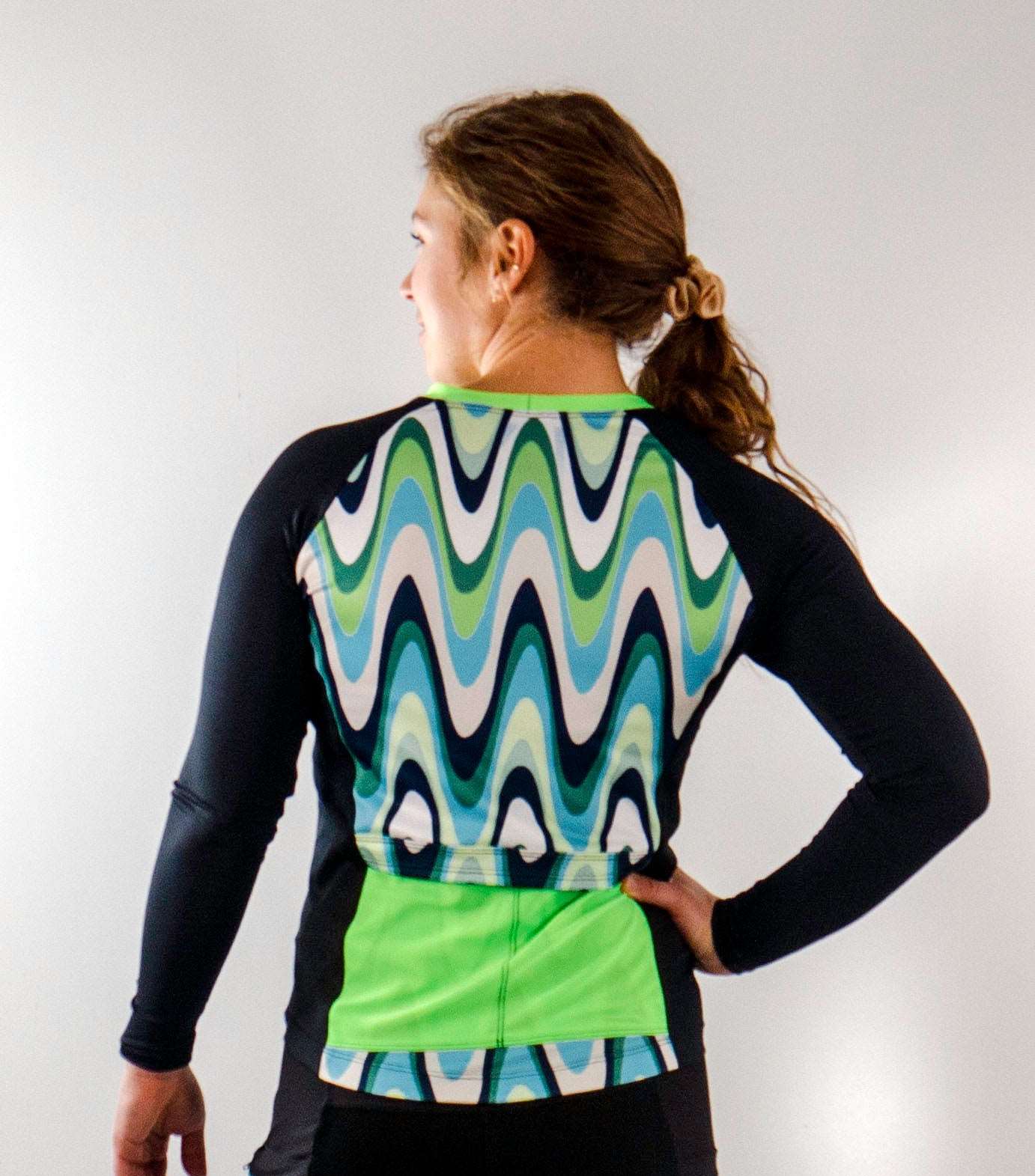 Moxie Tee Long Sleeve Jersey Color Wave - Moxie Cycling:  Bike Jerseys, Bike Shorts & Bike Pants Made for Women