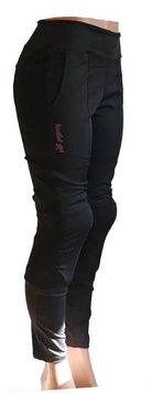 Versatile black bike cycling pants with large pockets and comfortable design.