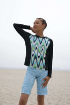 Moxie Hoodie High Visibility Color Wave with moisture-wicking performance fabric showcased outdoors.