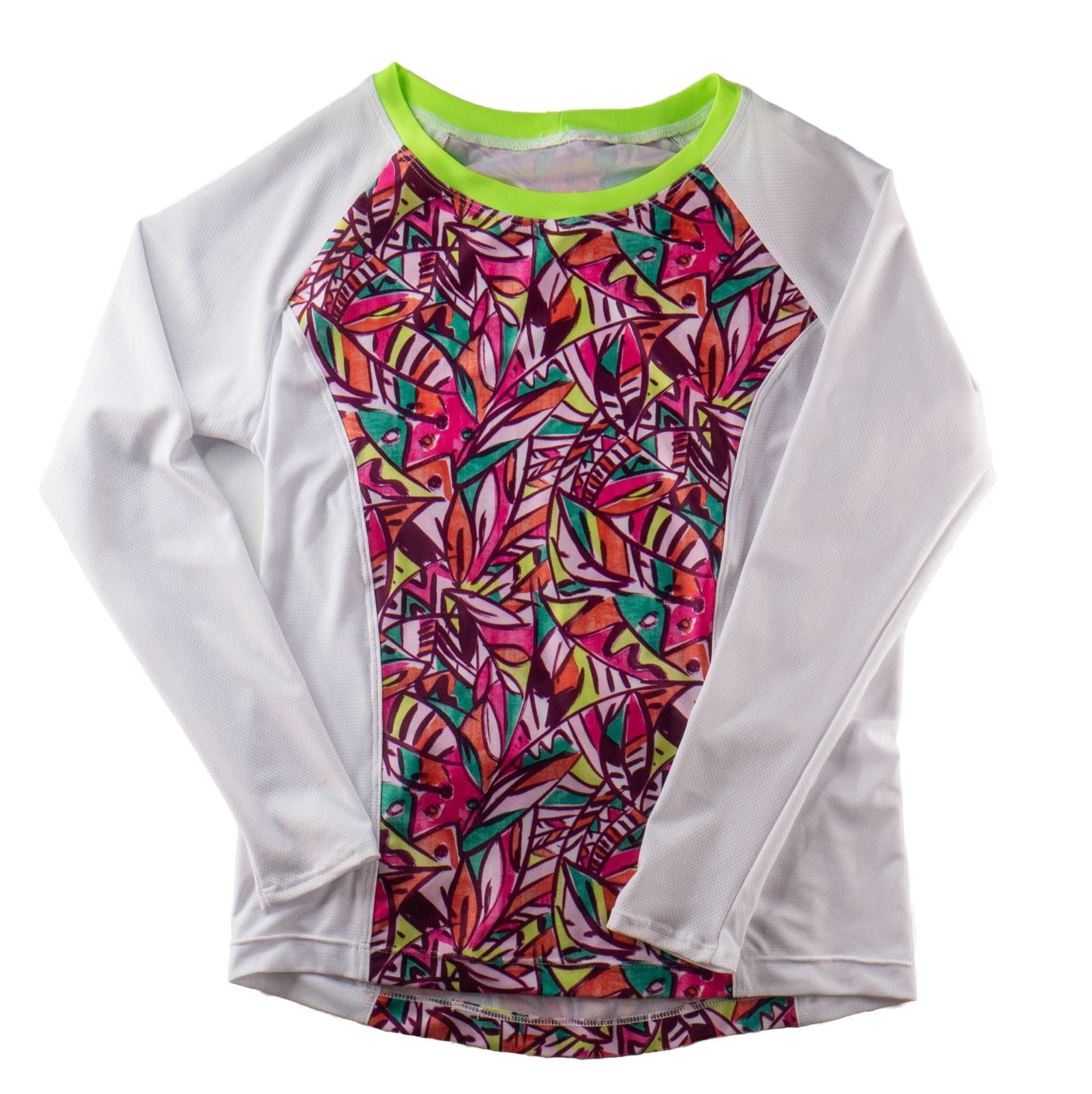 Moxie Tee Jersey High Visibility Fifi with colorful design and long sleeves.