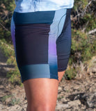 Women's bike shorts with 7" inseam and Italian chamois, featuring a contoured cut and two side slip pockets.