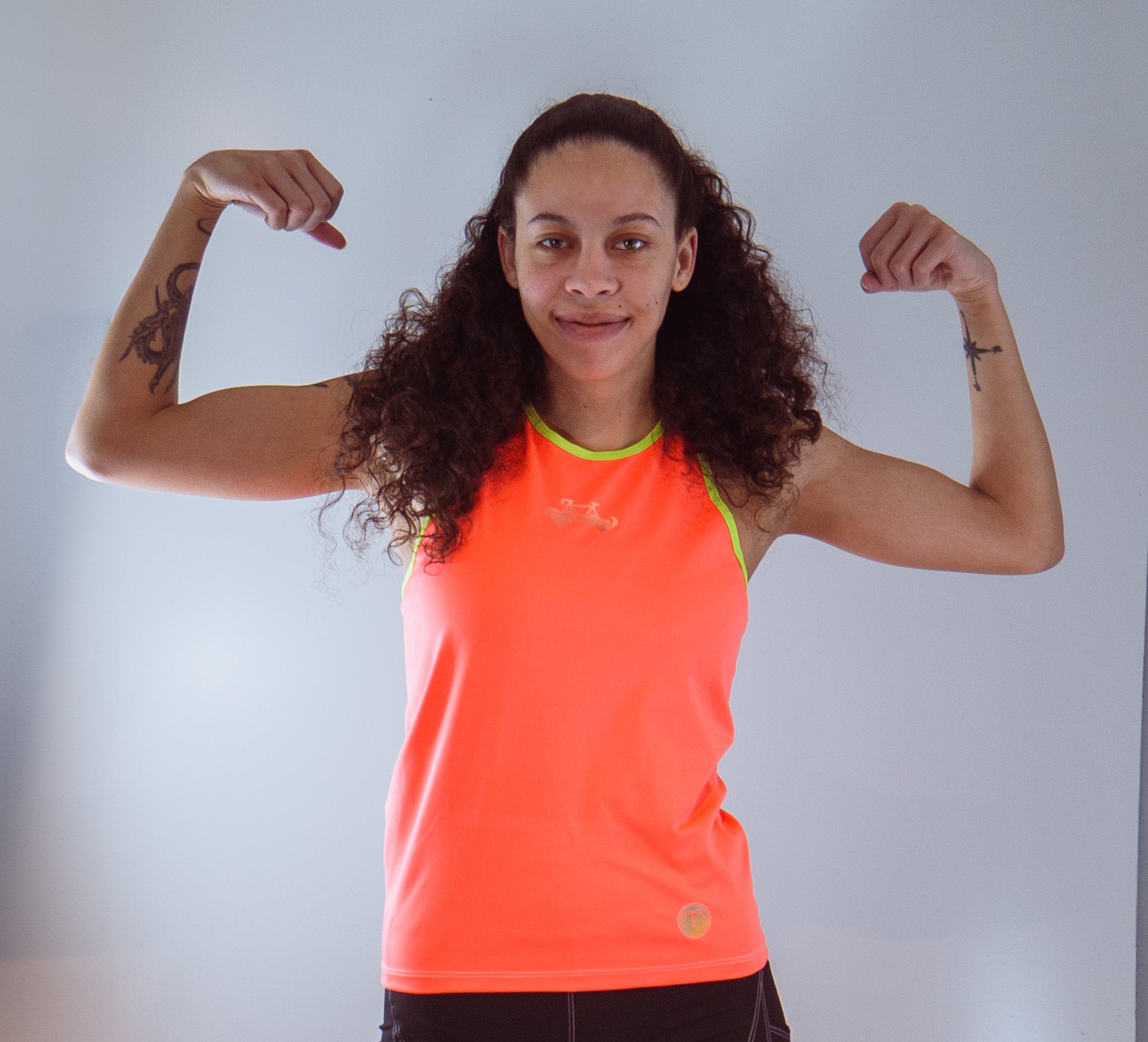Women's Sleeveless Bike Jersey Made for All Bikes  The Rebel Tank High Vis