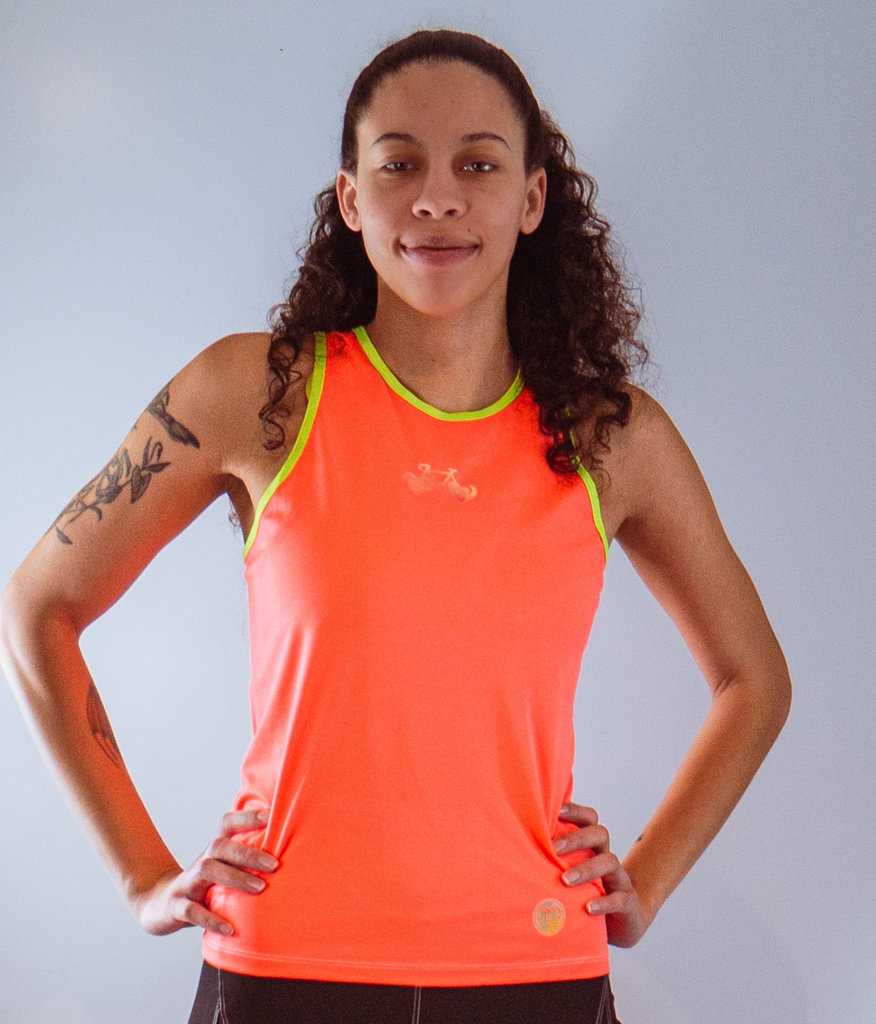 Women's Sleeveless Bike Jersey Made for All Bikes  The Rebel Tank High Vis