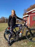 Bike cycling pants B&W camo for versatile outdoor adventures.