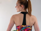 High Visibility Cycling Top -Wave with vibrant design and T-back style.