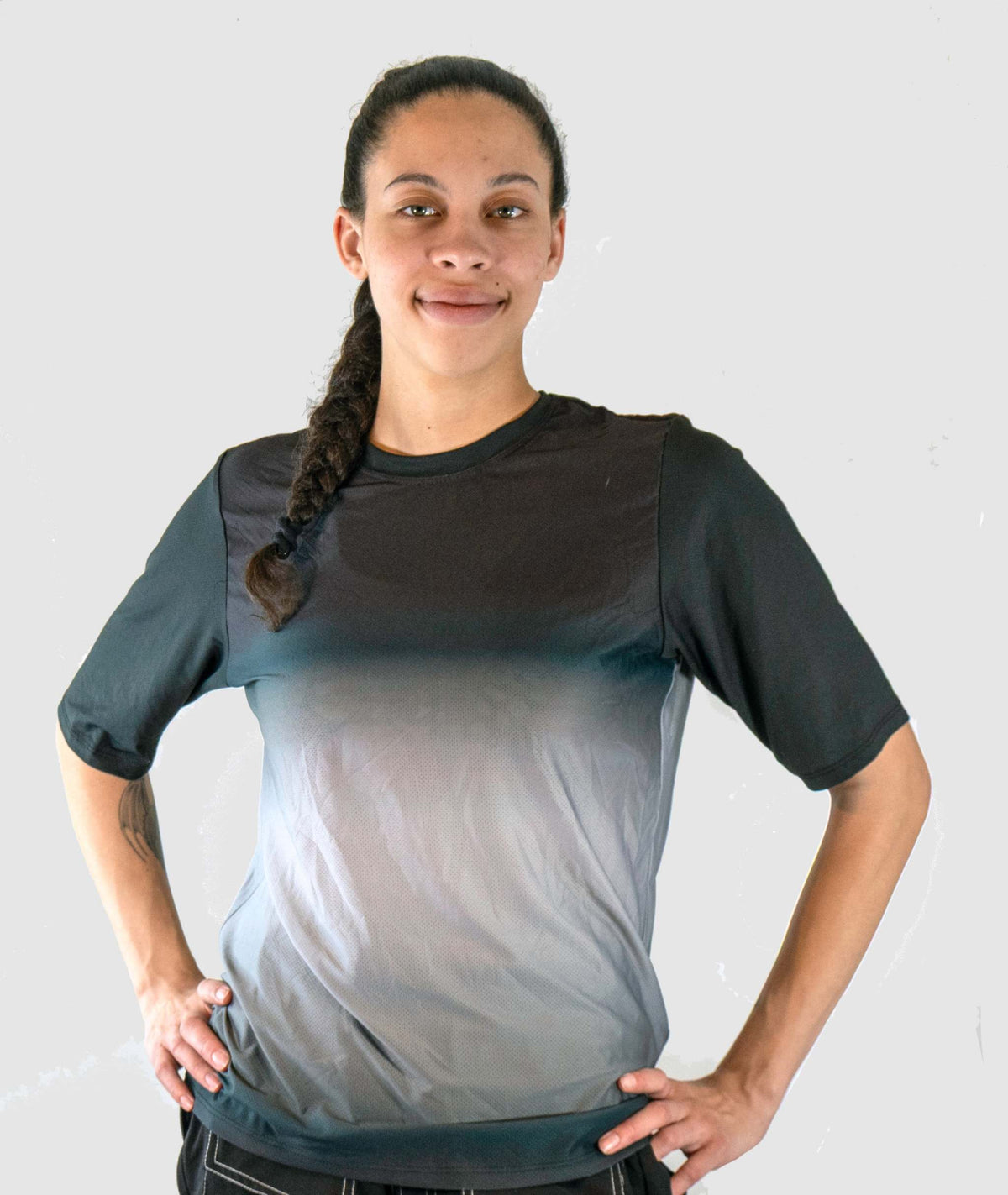 Women's Mountain Bike Jersey Flow State with breathable mesh and relaxed fit for peak comfort on trails