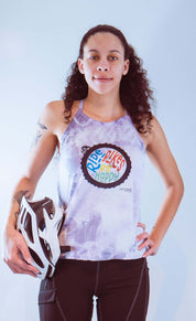 Women's Sleeveless Bike Top Tie Dye