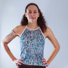 Ladies Sleeveless Jersey with 2 back pockets