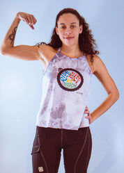 Women's Sleeveless Bike Top Tie Dye