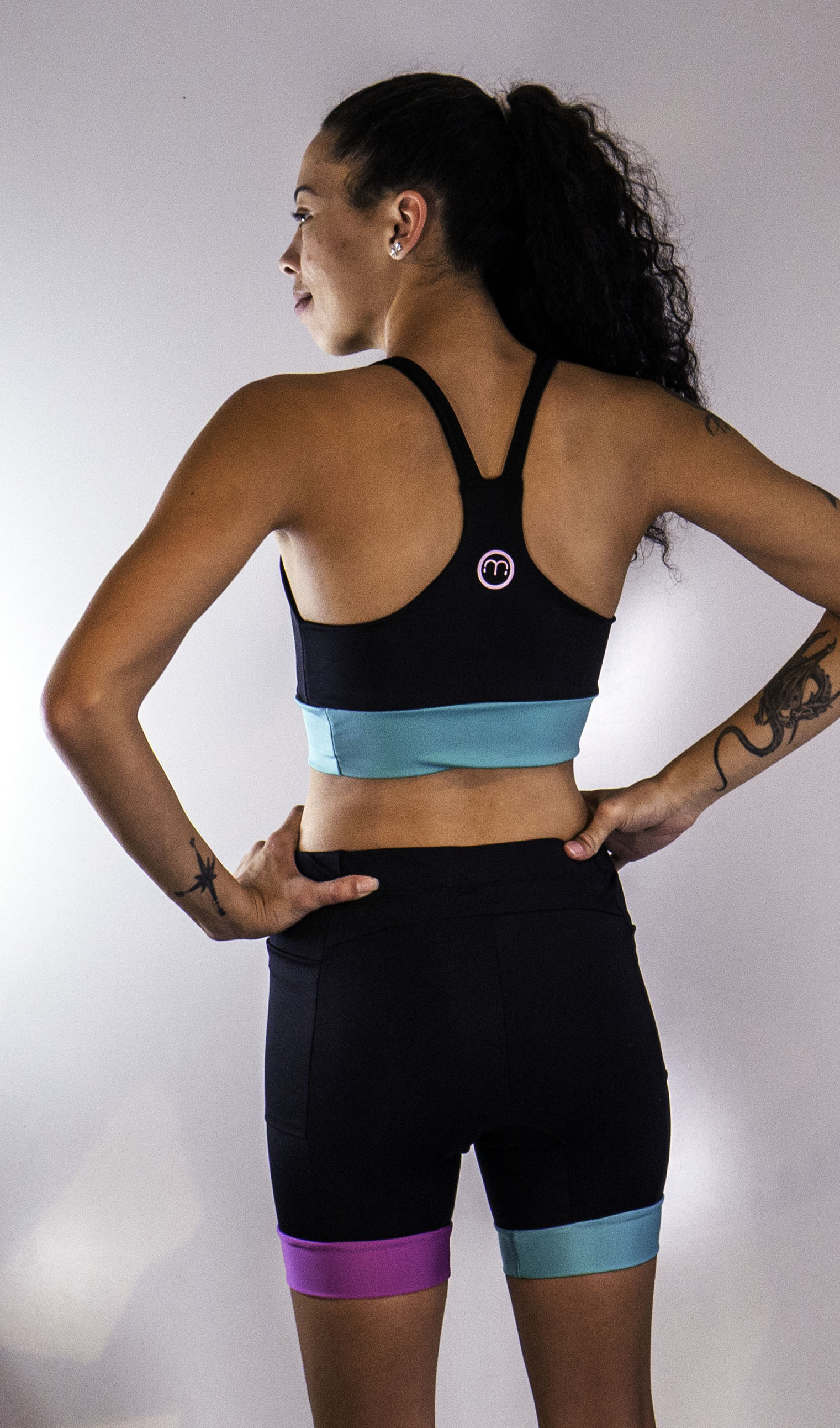 Moxie Black Bike Shorts with built-in Seamless Chamois