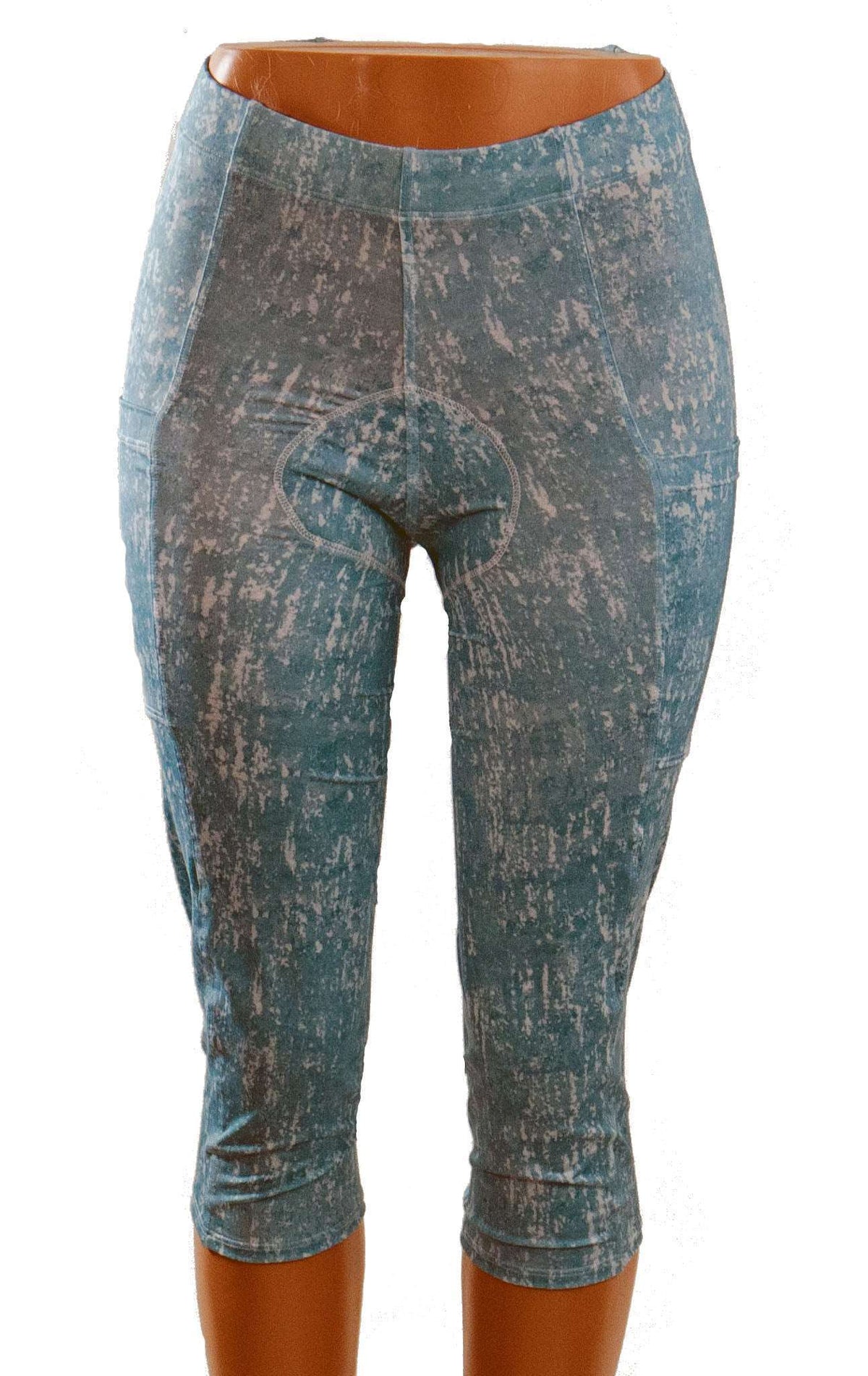 Blue sky cycling knickers with Italian chamois, moisture-wicking fabric, and standout prints.