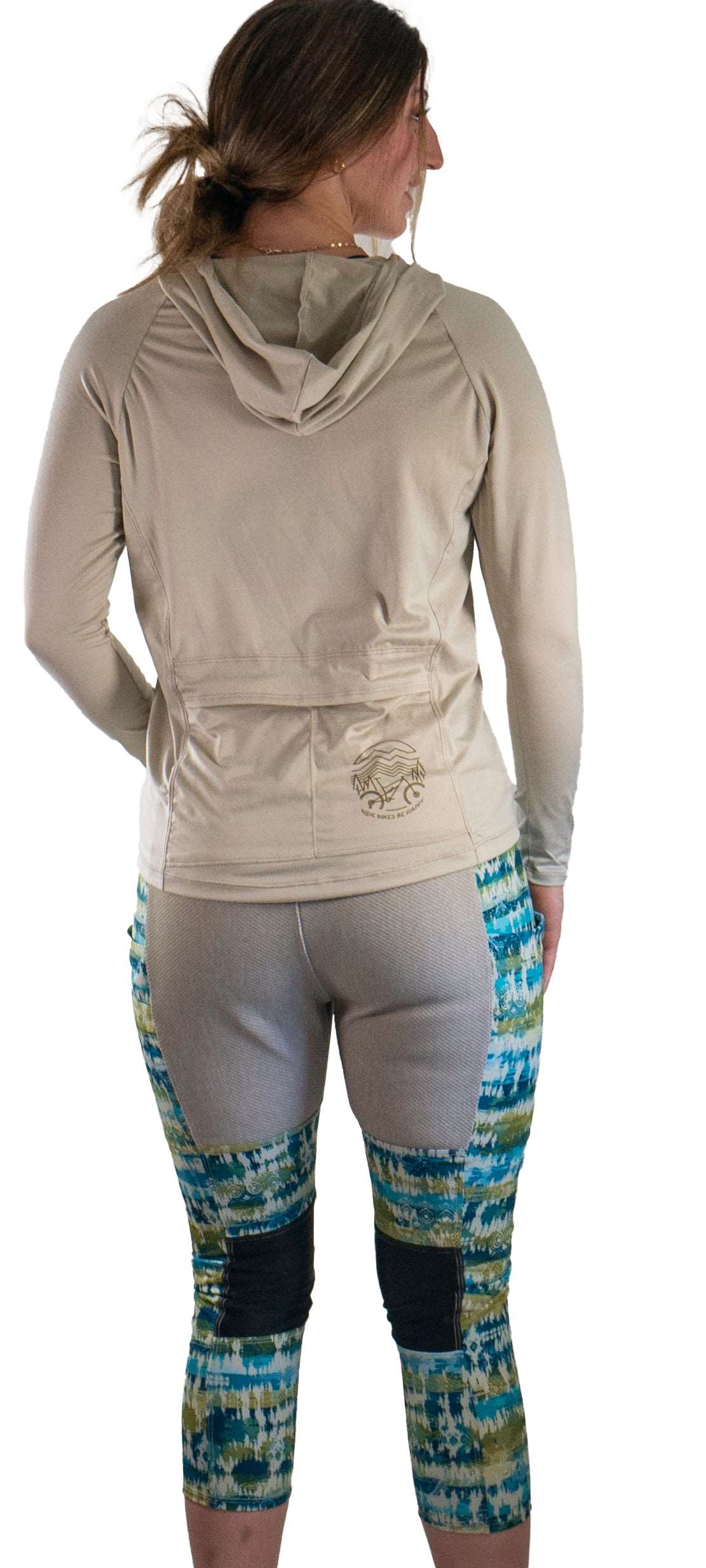 Women's Mountain Bike Pants with boho design for cycling adventures.