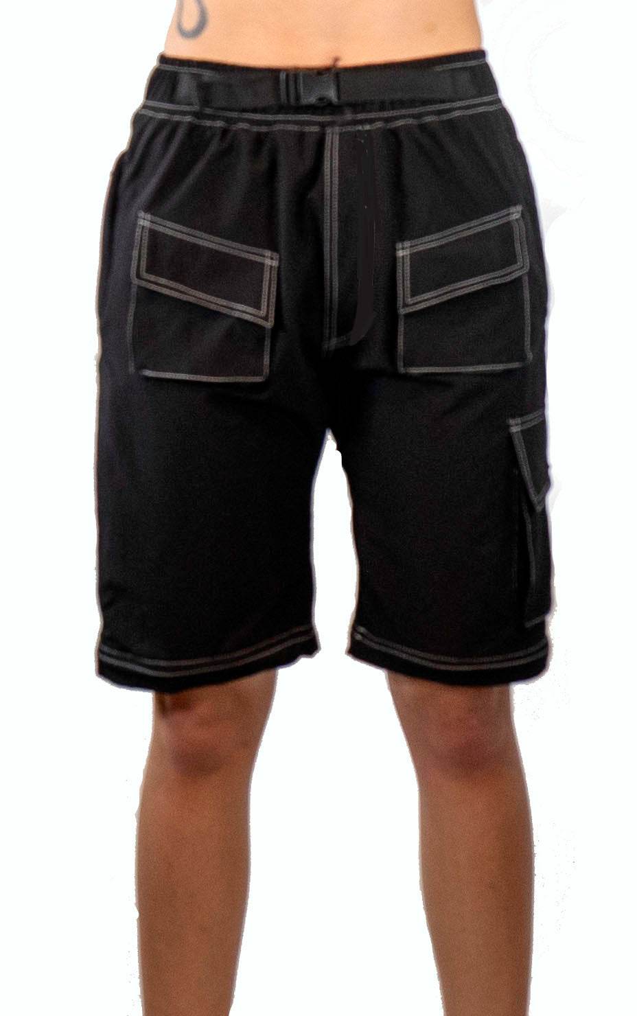 Women’s dusty blue conversion cargo mountain bike pants designed for full-leg protection and versatility