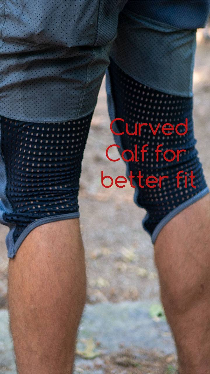 Men's G-Form Mountain Bike Jersey in dusty blue with removable G-Form elbow pads and breathable fabric