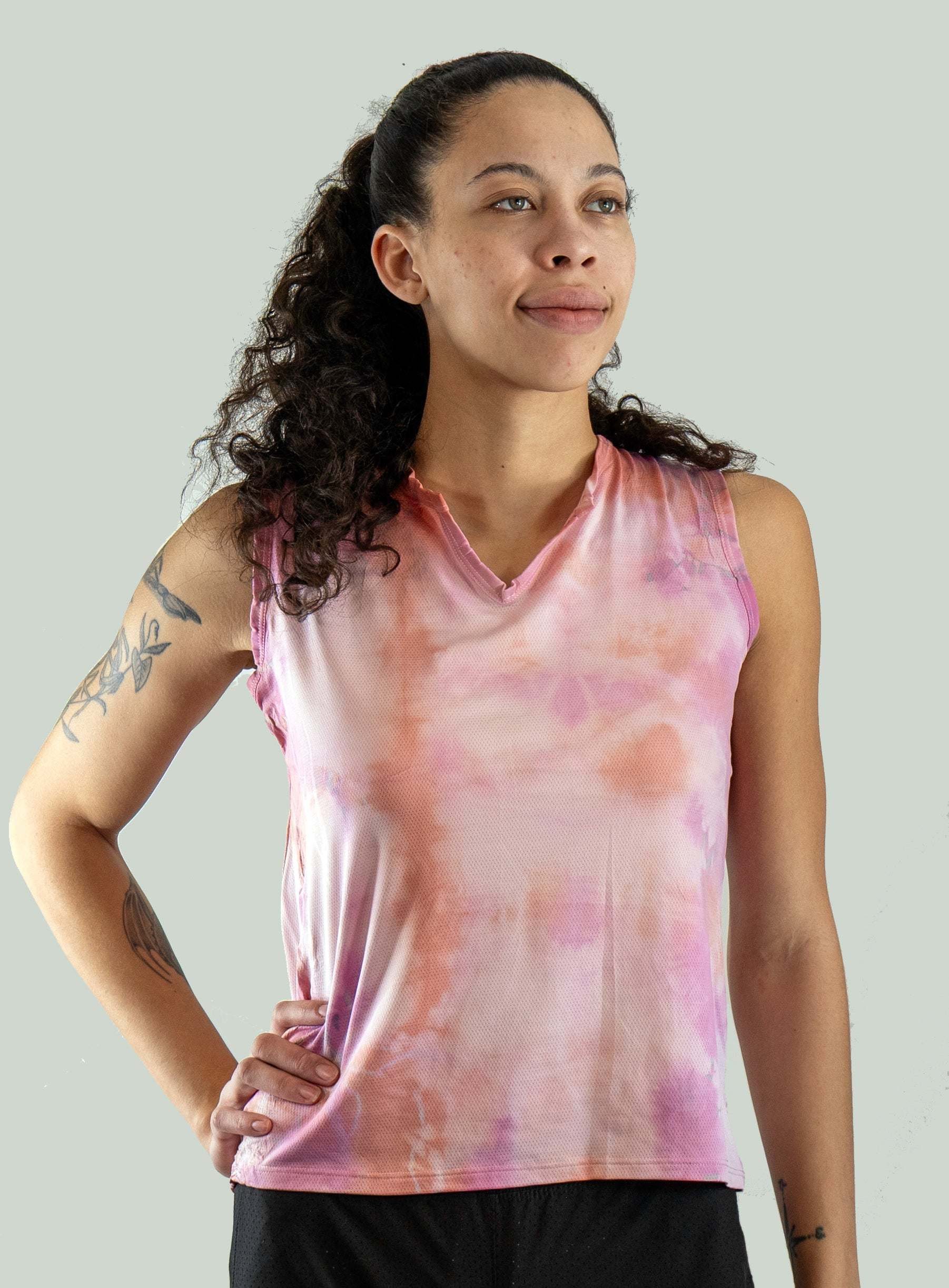 Trail Blazer Hand-Dyed Mountain Bike Jersey - Red