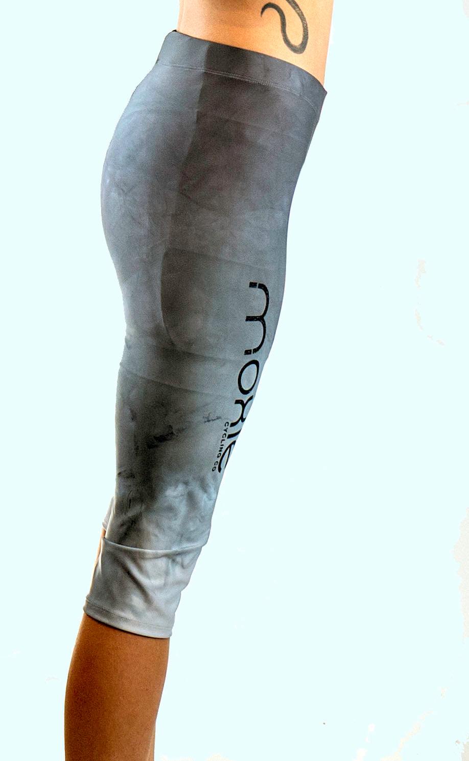 Women's cycling knickers hand dyed dip dyed design over shorts for biking