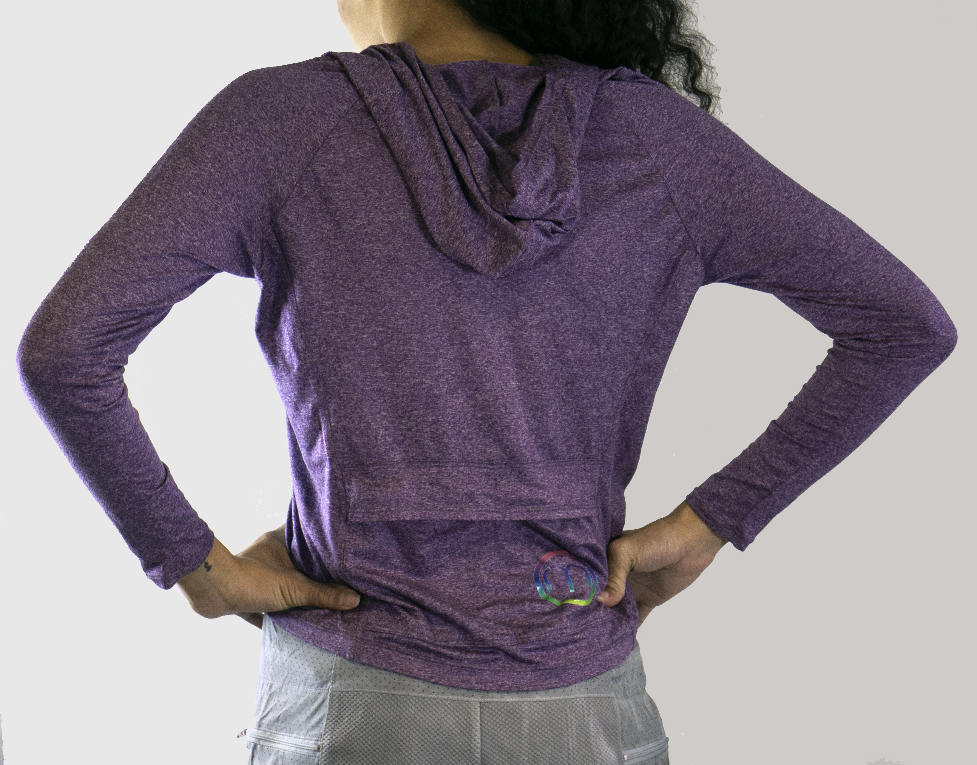 cycling hoodie with 2 back pockets