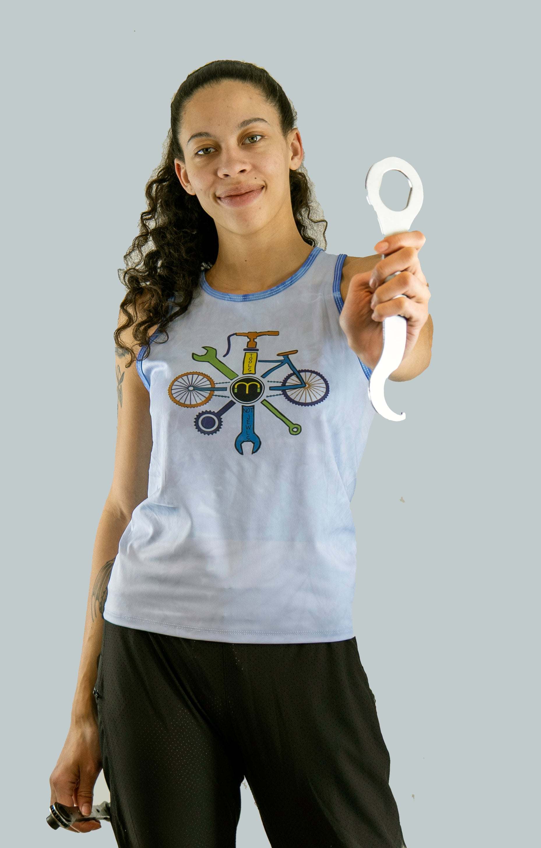 Women's Sleeveless Jersey - Life Behind Bars Whiteout