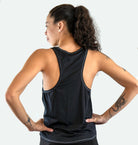 Women's Moxie Tech Tank breathable mesh cycling jersey with Life Behind Bars graphic for summer rides