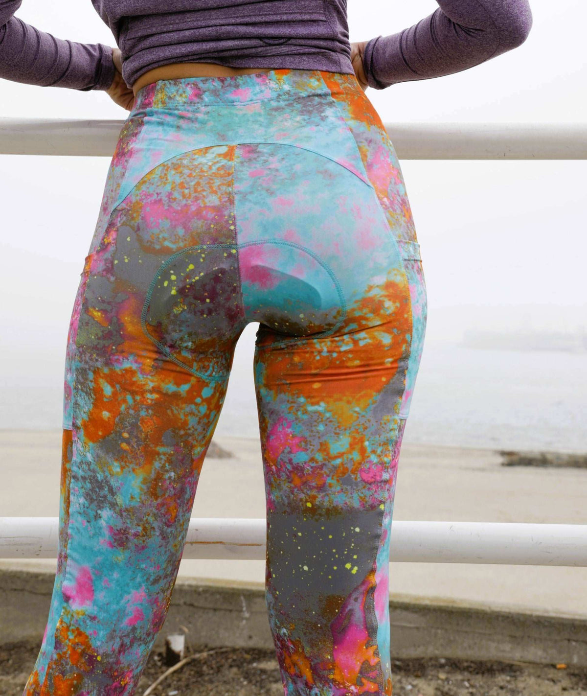 Women's cycling knickers with vibrant design, perfect for comfort and performance.