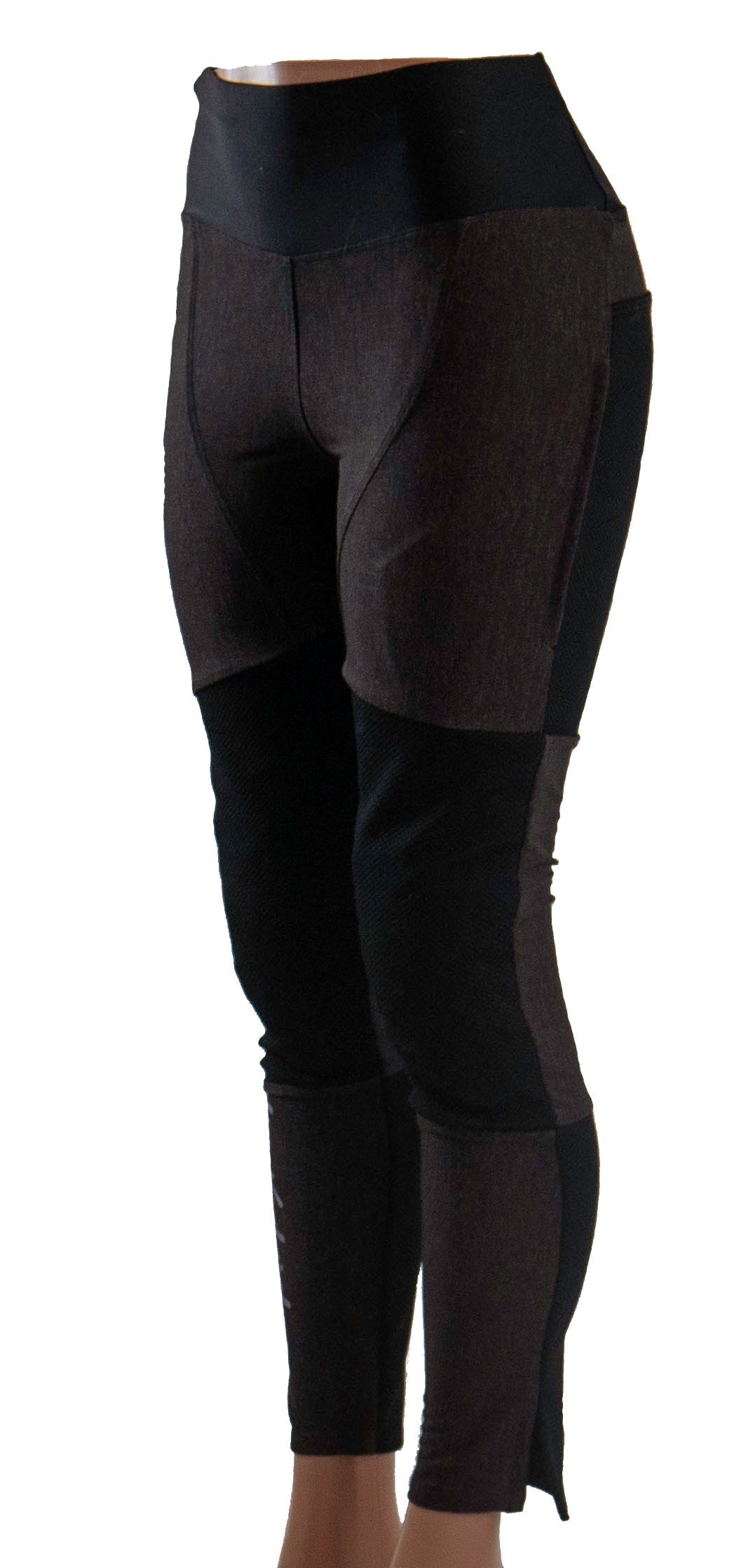 Mountain Bike Pants Black Denim for women with durable stretch and removable pads.