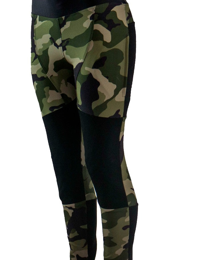 DROP IN MTB PANTS OLIVE CAMO - Moxie Cycling