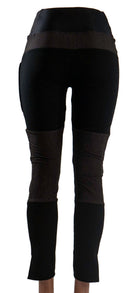 Mountain Bike Pants Black Denim for women, durable with stretch and removable G-Form pads.
