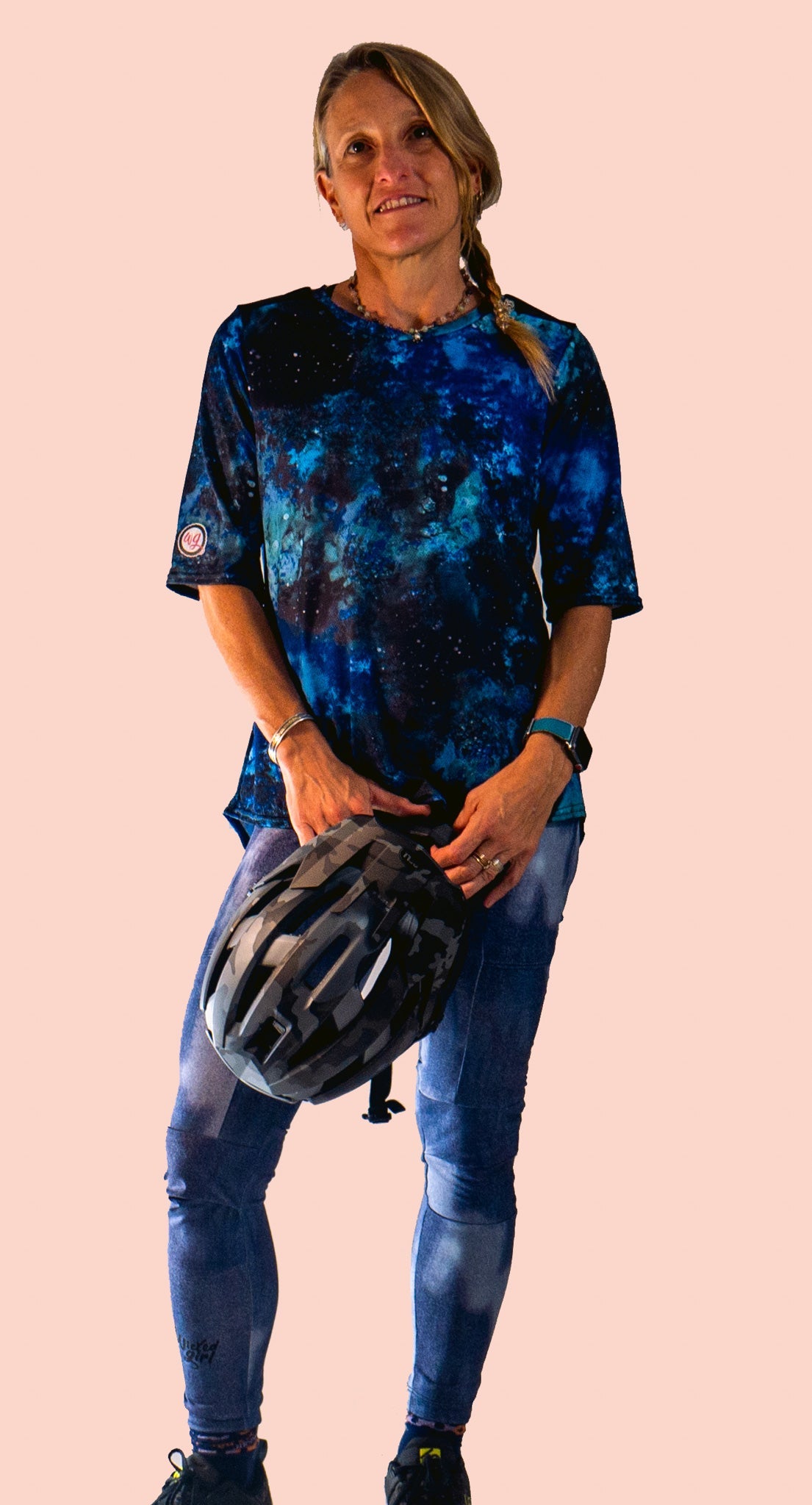 Blue Fire Short Sleeve - Moxie Cycling